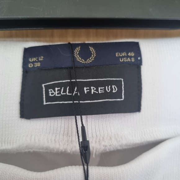 Fred Perry x Bella frued white/red popper track bottoms. Uk 12 Bnwt - Picture 4 of 4